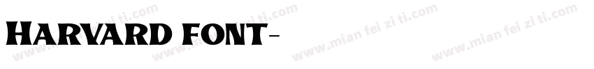 Harvard font字体转换